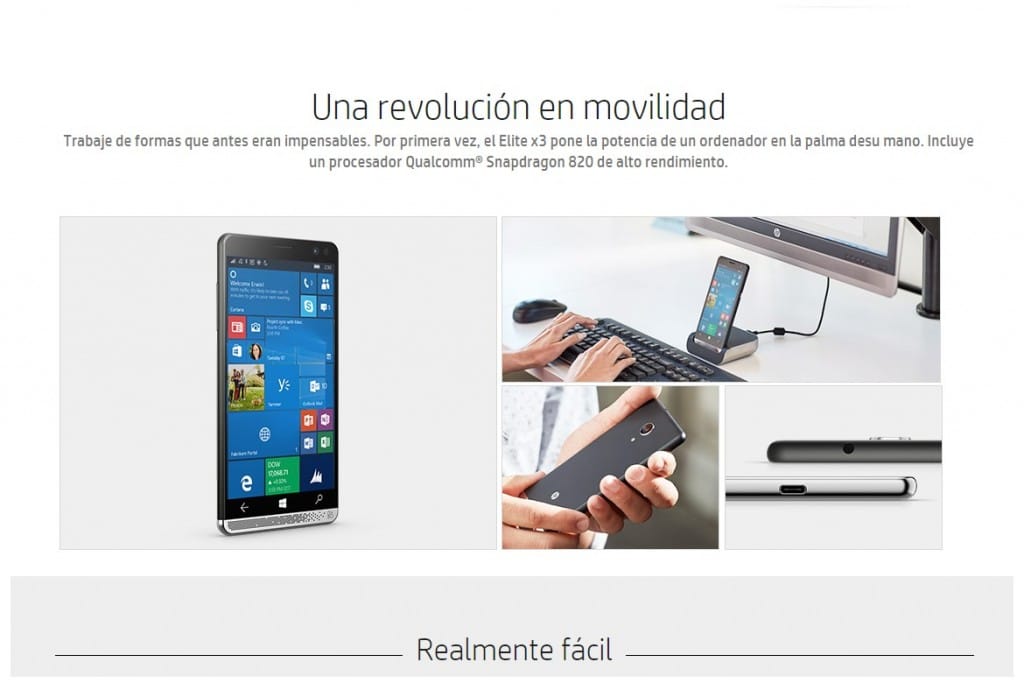 HP Elite x3, el nuevo phablet 3x1 de HP