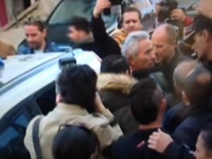 Andrés Bódalo en el momento de la detención