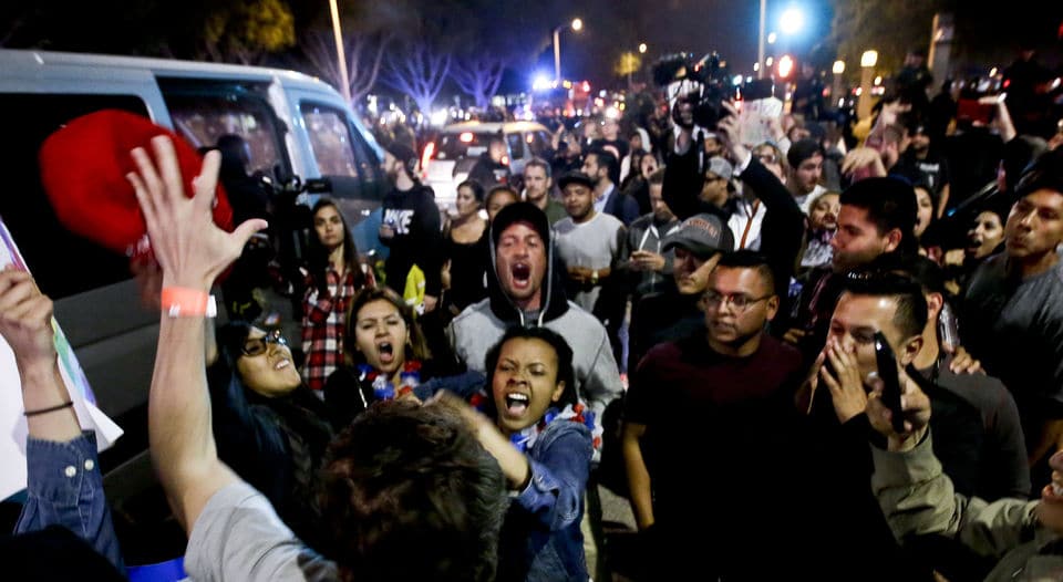 Violencia en la campaña de EEUU