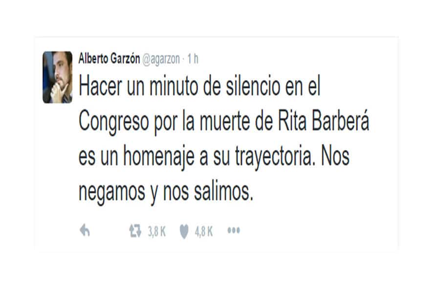 Minuto de silencio de Rita Barberá