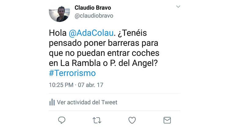 El tweet que predijo los atentados de las Ramblas de Barcelona