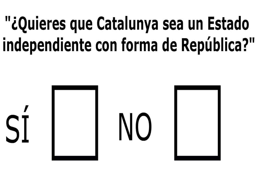¿Estás a favor de que se celebre el referéndum el próximo 1 de octubre?