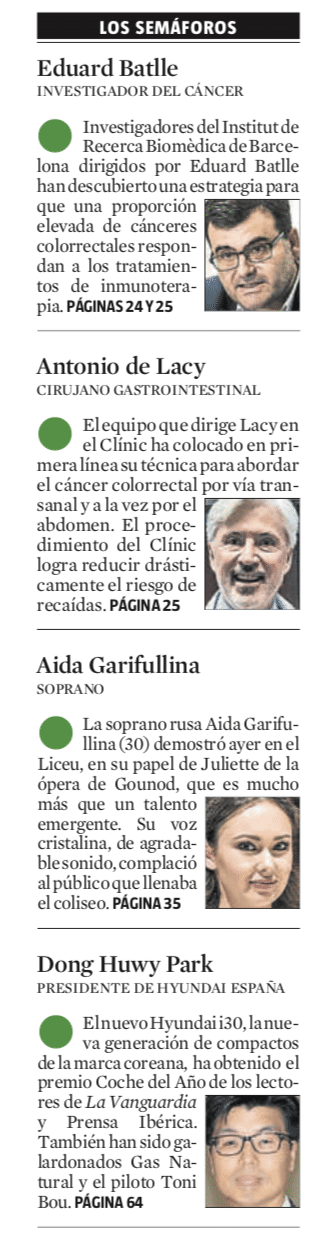 Semáforo verde para el Dr. Antonio de Lacy