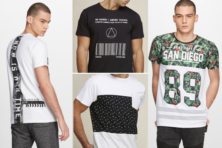 La camiseta masculina, la prenda imprescindible del verano.