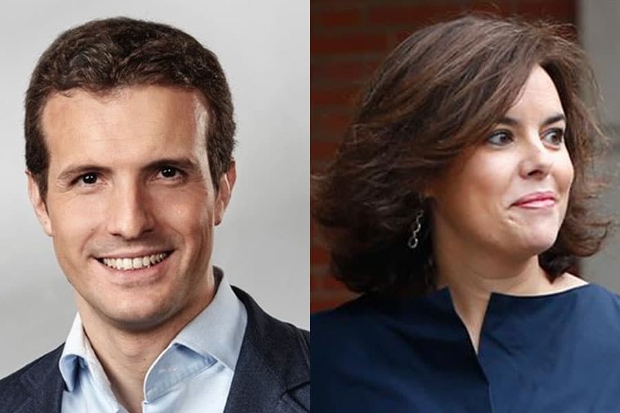 Pablo Casado y Soraya Sáenz de Santamaría los elegidos por los afiliados del Partido Popular de Cataluña