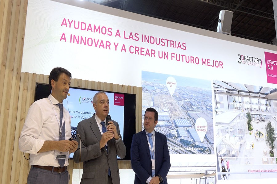 El CZF promocional la incubadora de impresión europea y del HUB DFACTORY