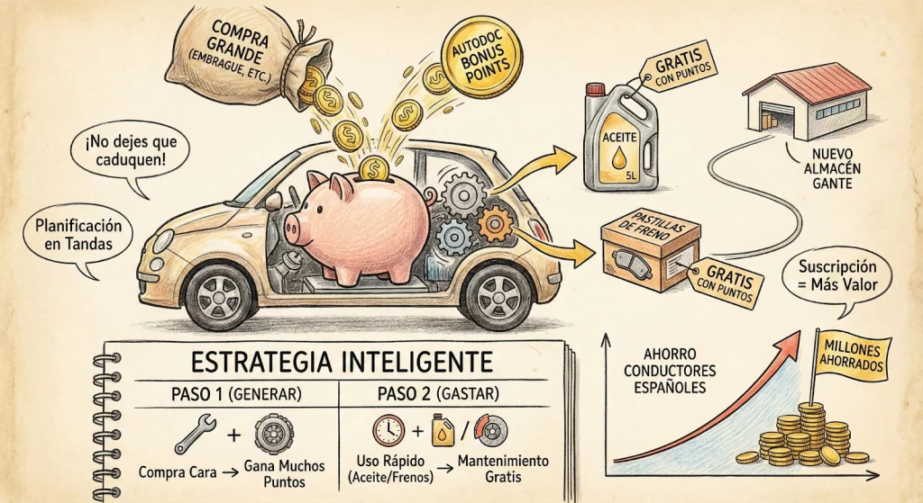 Estadísticas del uso de bonos en aceite y pastillas de freno