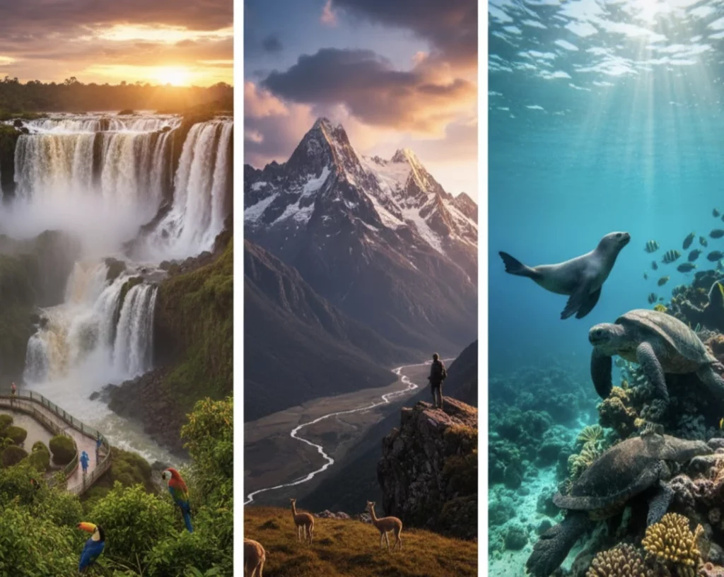 Las maravillas naturales de Latinoamérica: Iguazú, Andes y Galápagos