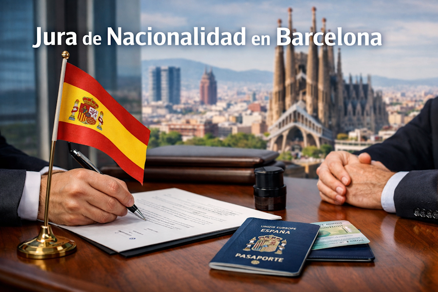 Jura de nacionalidad en Barcelona